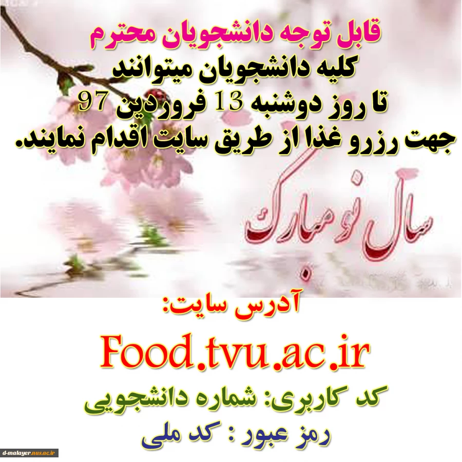 رزرو غذا 2