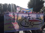 حضور دانشجویان آموزشکده فنی و حرفه ای دختران ملایر در راهپیمایی 13 آبان 2