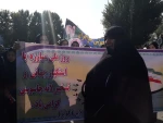 حضور دانشجویان آموزشکده فنی و حرفه ای دختران ملایر در راهپیمایی 13 آبان 5