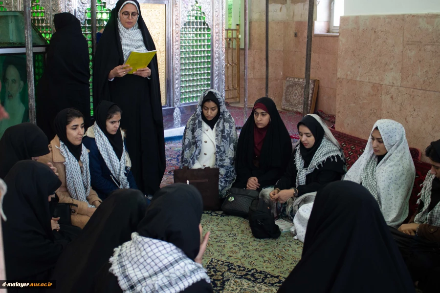 حضور دانشجویان آموزشکده فنی و حرفه ای دختران ملایر در گلزار شهدای عاشورا و مزار شهدای گمنام امام زاده عبدالله به مناسبت هفته بسیج 10