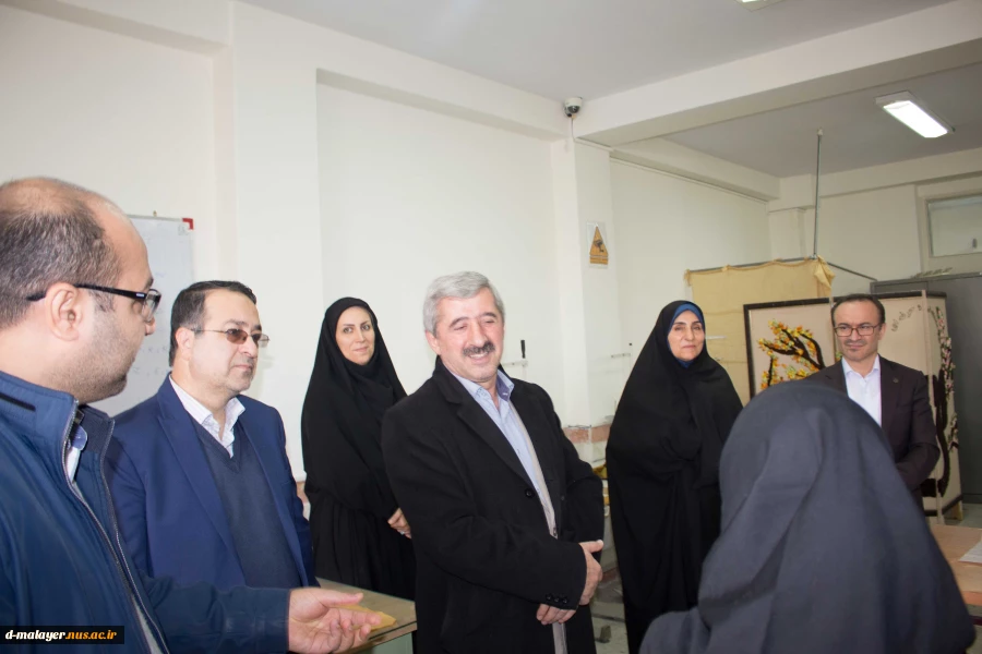 بازدید معاون محترم آموزشی دانشگاه فنی از آموزشکده فنی  و حرفه ای دختران ملایر 6