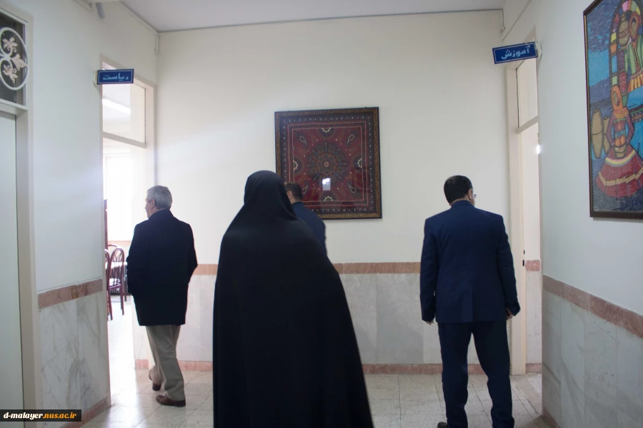بازدید معاون محترم آموزشی دانشگاه فنی از آموزشکده فنی  و حرفه ای دختران ملایر 15