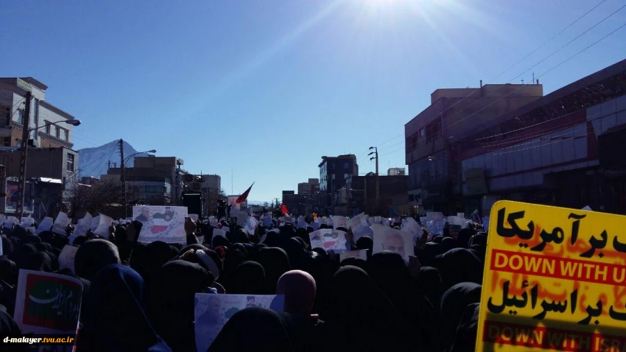 شرکت دانشجویان در مراسم بزرگداشت سردار سلیمانی در مسجد جامع 7