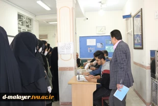 حضور پرشور دانشجویان خوابگاهی برای حضور درانتخابات  8