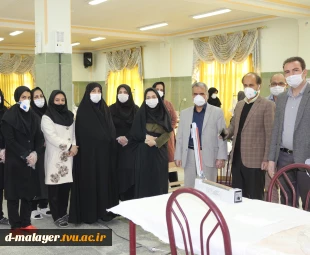 دوخت و آماده سازی ماسک سه لایه آنتی اکتریال در آموزشکده فنی و حرفه ای دختران (کوثر) ملایر 2