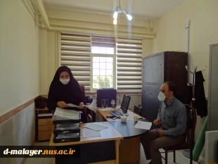 حضور معاون اداری - مالی دانشگاه فنی و حرفه ای  استان همدان و هیئت همراه در آموزشکده فنی دختران ملایر 3