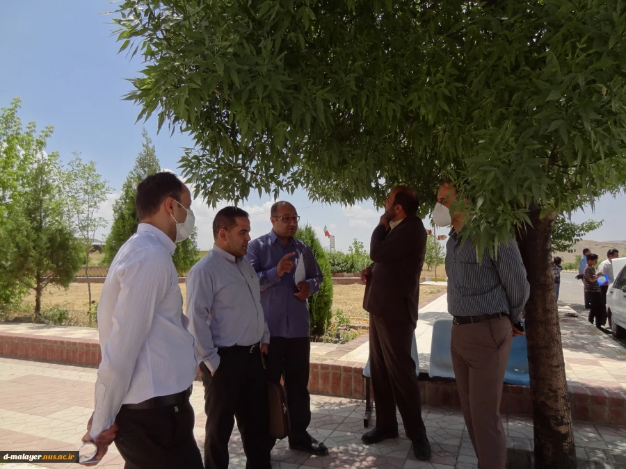 حضور معاون اداری - مالی دانشگاه فنی و حرفه ای  استان همدان و هیئت همراه در آموزشکده فنی دختران ملایر 7