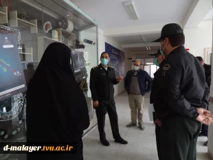 دیدار فرمانده نیروی انتظامی با رئیس آموزشکده فنی دختران ملایر 5