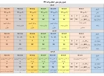 جدول زمانبندی انتخاب واحد نیمسال دوم سال تحصیلی 1400-1399 به همراه ملزومات انتخاب واحد، کلیک کنید 5