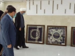 افتتاح نمایشگاه دست ساخته های دانشجویان با همکاری جمعیت هلال احمر ملایر به مناسبت هفته هلال احمر  5