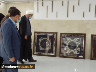 افتتاح نمایشگاه دست ساخته های دانشجویان با همکاری جمعیت هلال احمر ملایر به مناسبت هفته هلال احمر  5