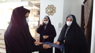 دیدار با خانم محترم شهید حسین زمانی به مناسبت ایام الله دهه فجر 5