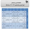 تقویم آموزشی سال 1401-1400 دانشگاه فنی و حرفه ی 3